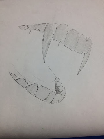 360x480 Gcse Art Unit 2 - Fangs Sketch