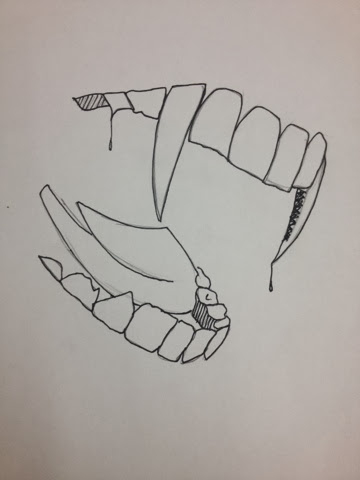 360x480 Gcse Art Unit 2 - Fangs Sketch