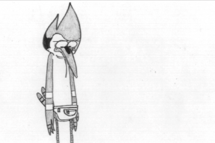 718x479 Mordecai With Fanny Pack By Jgquintel - Fanny Pack Sketch