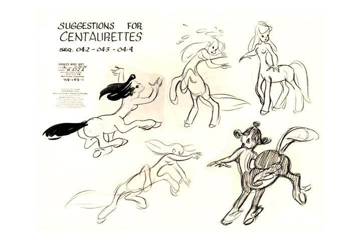 720x480 Female Centaurs 2 - Fantasia Sketches