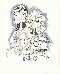 246x300 Fantastic Four Team Portraits Commission - Fantastic Four Sketch