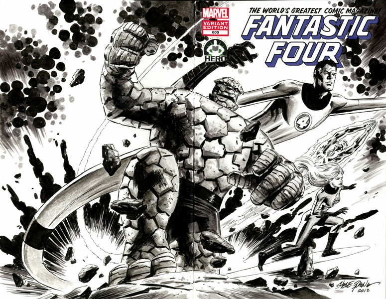 775x600 Steve Epting The Fantastic Four 100 Project - Fantastic Four Sketch