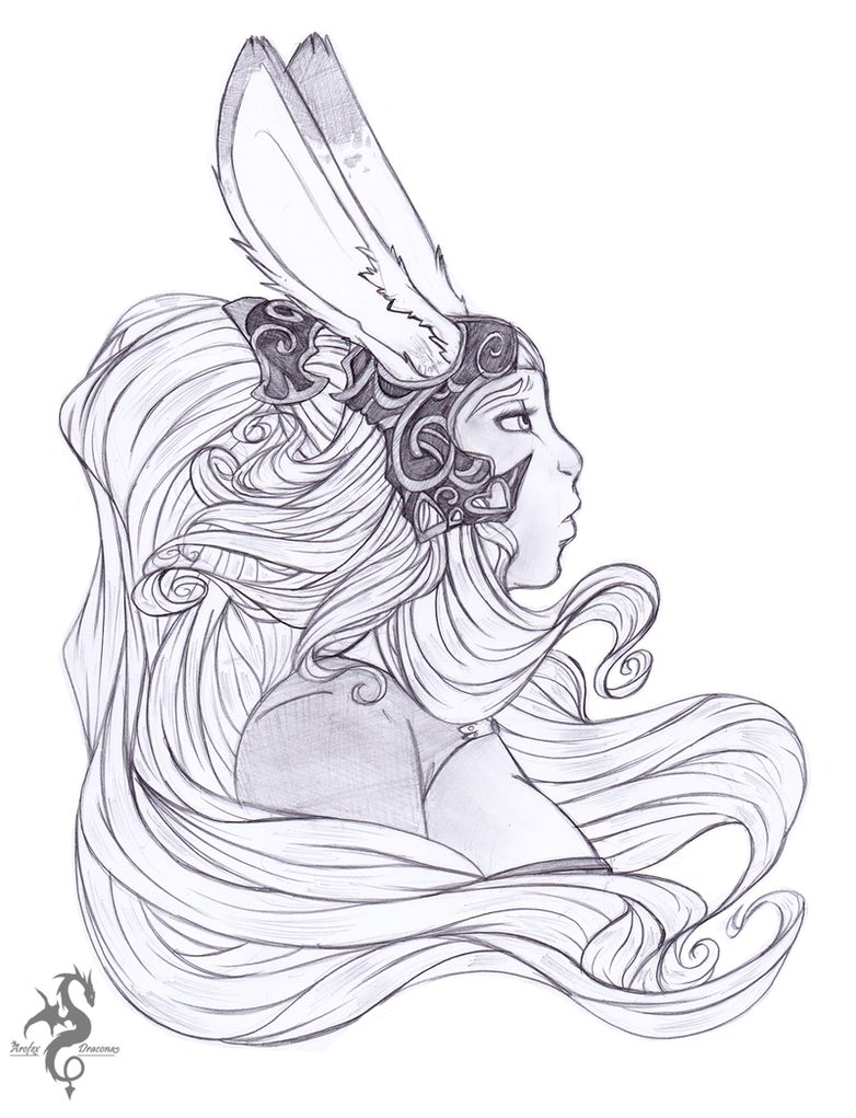782x1021 Final Fantasy Babe Sketches Fran By Arofexdracona - Fantasy Art Sketches