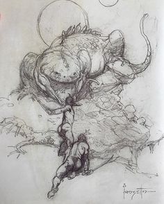 236x294 Fantastische Welten Fantastic Worlds Frank Frazetta - Fantasy Art Sketches
