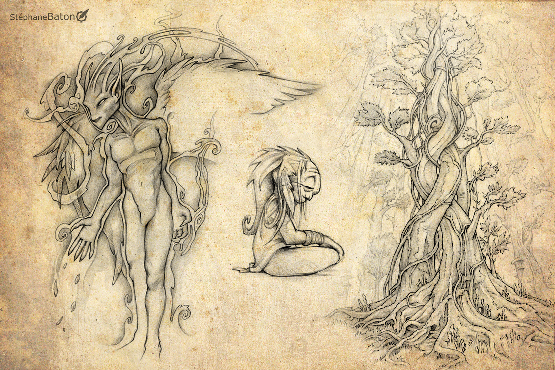 1920x1280 Artstation - Fantasy Sketches