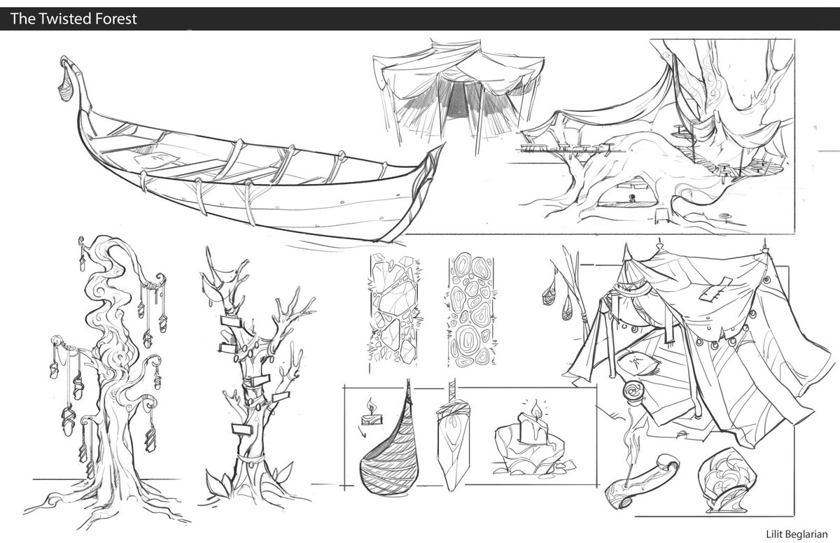 1200x776 Lilit Beglarian On Twitter Some Sketches From A Fantasy World - Fantasy World Sketches