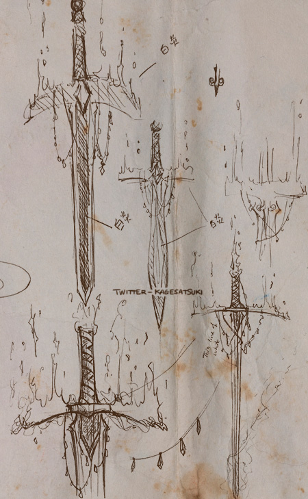 450x729 Brainstorming Concept Sketches For One Of The Weapons That Took - Fantasy World Sketches