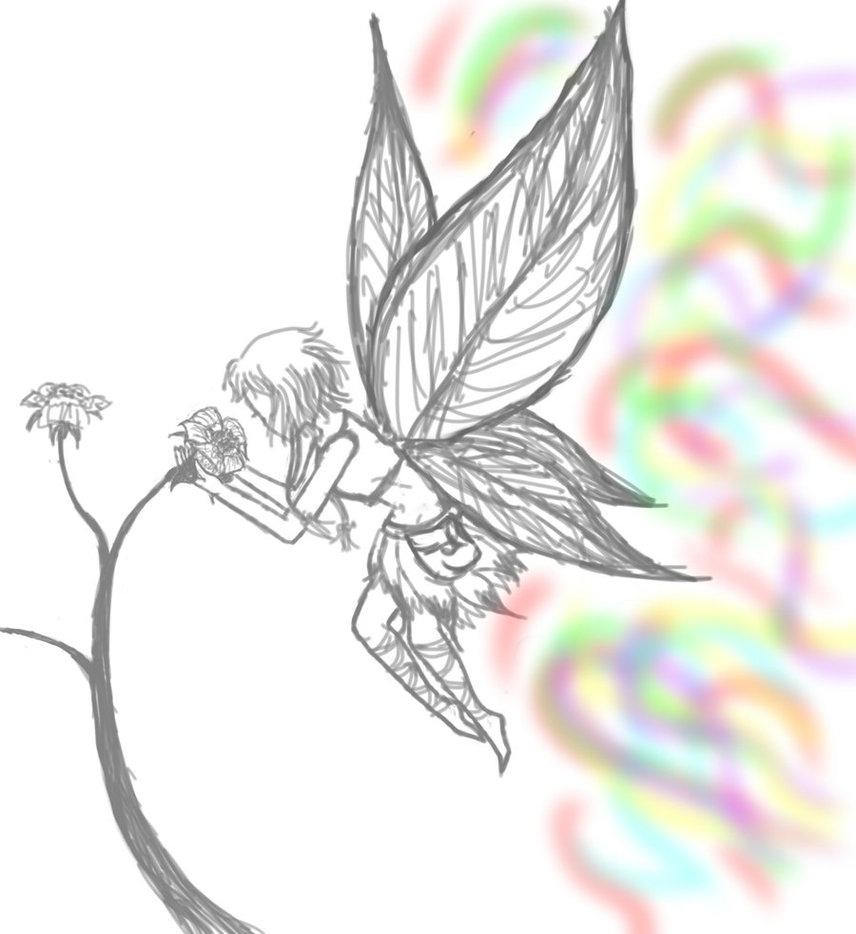 856x934 Fairies Sketches Pictures Pretty Fairy Drawing At Getdrawings - Faries Sketch