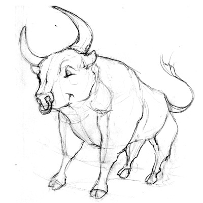 400x400 Farm Animal Sketch Preview Walking In Public - Farm Animals Sketch