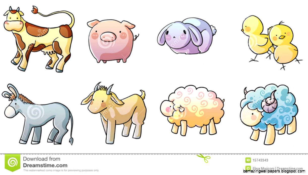 1222x693 Cute Farm Animals Drawings Amazing Wallpapers - Farm Animals Sketch