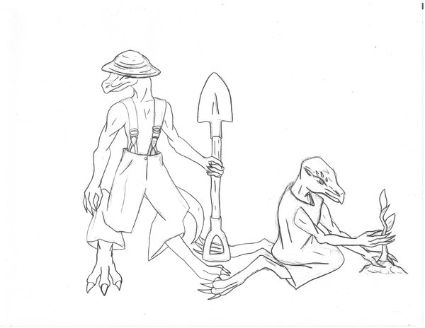 600x464 Kobold Farmers Sketch By Kalai Eljahn - Farmers Sketch
