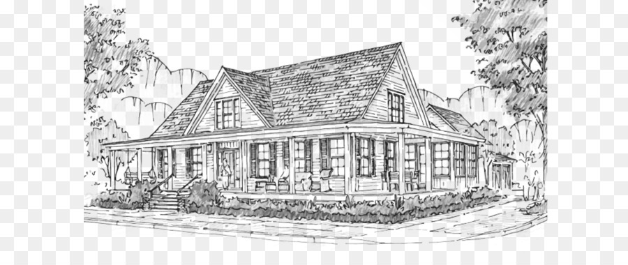 Farmhouse Sketch at PaintingValley.com | Explore collection of