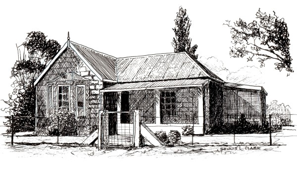 600x363 How To Draw A Farmhouse In Pen And Ink Online Art Lessons, Farm - Farmhouse Sketch
