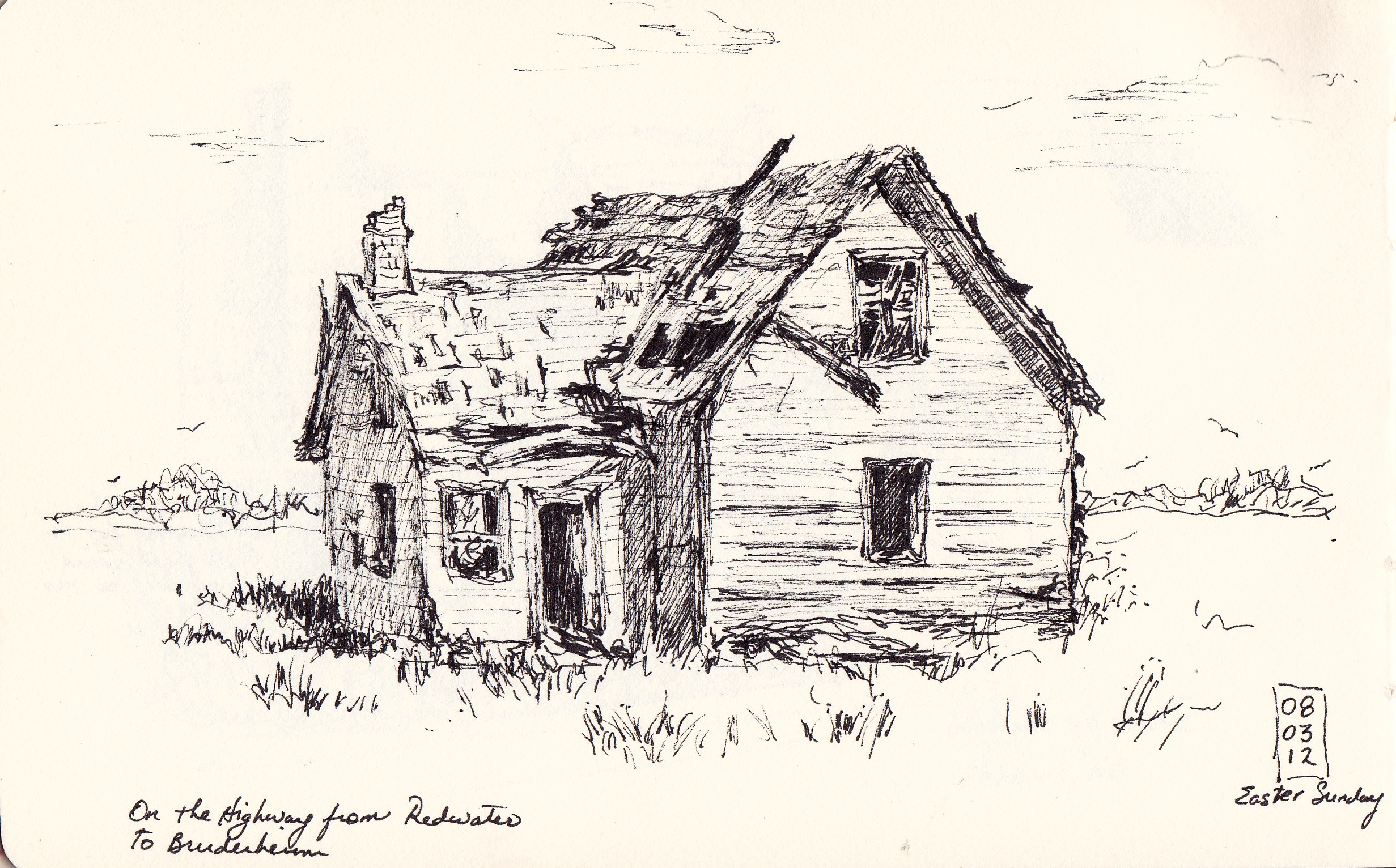 Farmhouse Sketch at Explore collection of