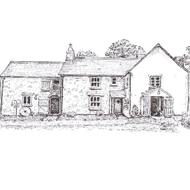 640x640 Art - Farmhouse Sketch