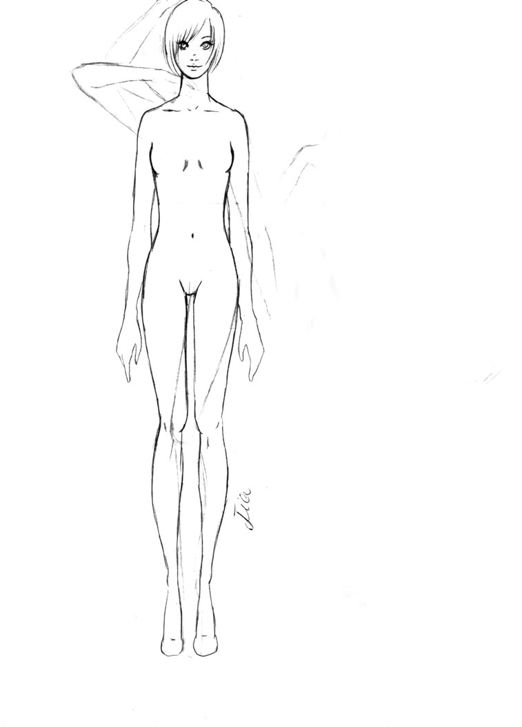 757x1054 Fashion Body Base Sketch By Lyoeitsumi - Fashion Body Sketch