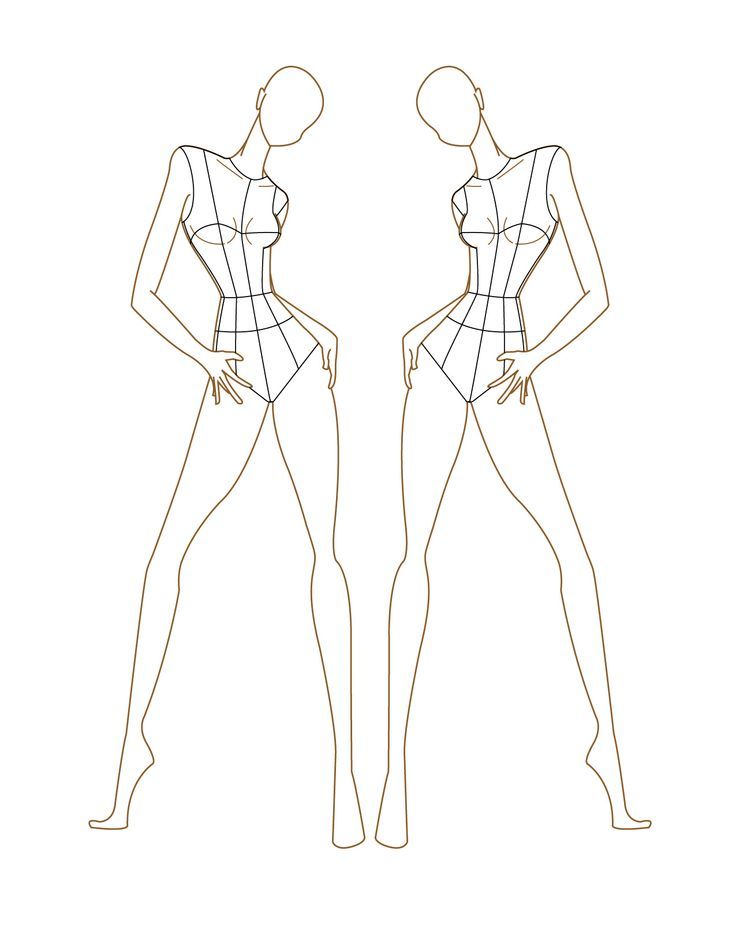736x952 Gallery Female Body Sketch Template, - Fashion Body Sketch