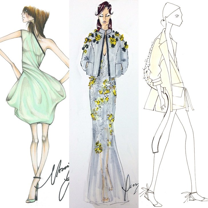 Fashion Clothes Sketches at PaintingValley.com | Explore collection of ...