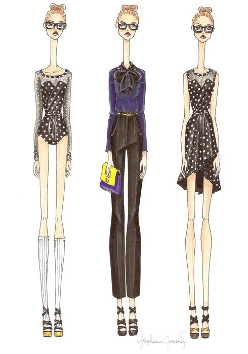 490x700 Fashion Design Drawing Models Power Drawing - Fashion Designing Sketches Of Models