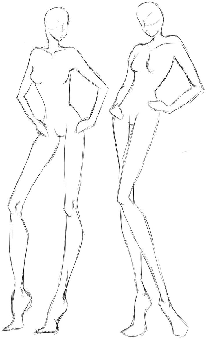 736x1169 Collection Of Fashion Drawing Model High Quality, Free - Fashion Designing Sketches Of Models