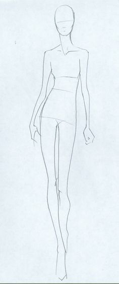 236x560 Model Sketch For Clothing Design Sketches Sketches - Fashion Designing Sketches Of Models