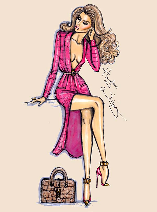600x810 Best Fashion Design Sketches For Your Inspiration Free - Fashion Designing Sketches Of Models