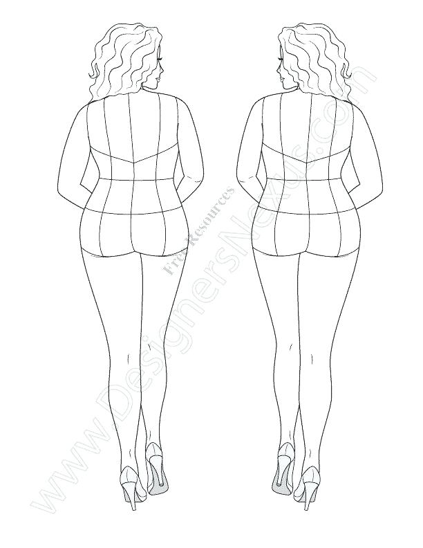 612x792 6 New Real Body Models Fashion Figure Templates Tracing Sketch - Fashion Figure Sketch