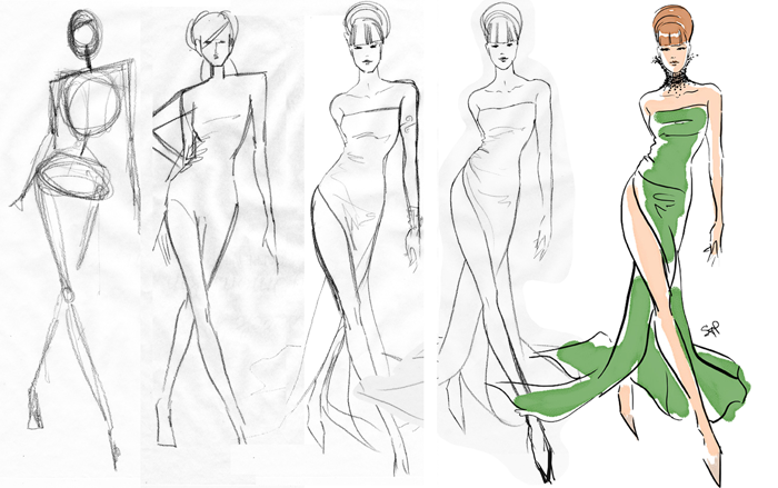 700x439 From Stick Figure To Fashion Illustration! - Fashion Figure Sketch