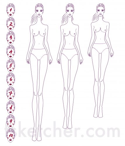 429x500 How To Draw Fashion Figure - Fashion Figure Sketch