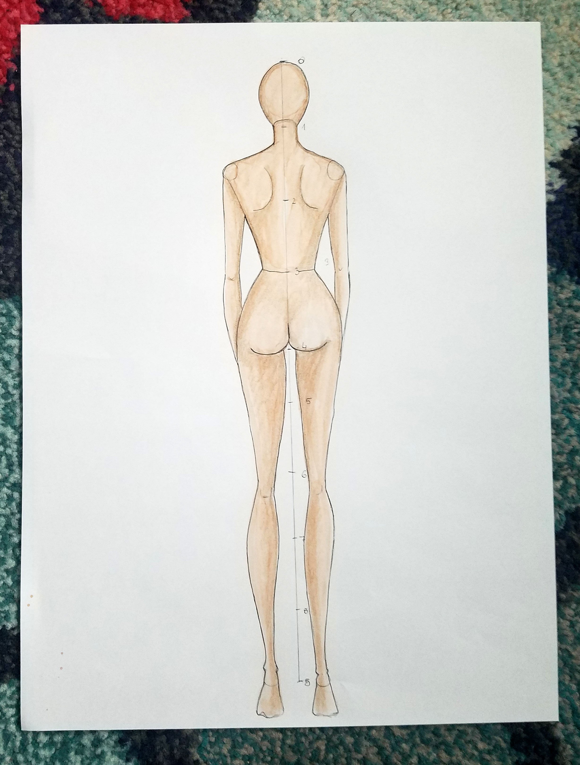 2455x3236 Make Your Own Fashion Figure Templates - Fashion Figure Sketch