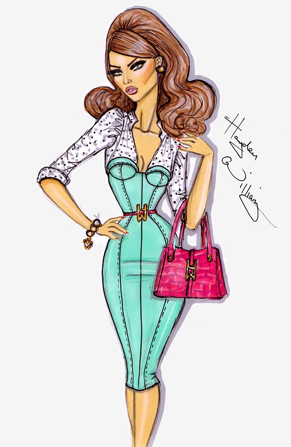 600x920 Best Fashion Design Sketches For Your Inspiration Free - Fashion Girl Sketch