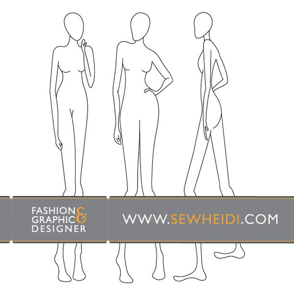 600x600 Free Download Of Fashion Mannequin Sketch Vector Graphics And - Fashion Manikin Sketch