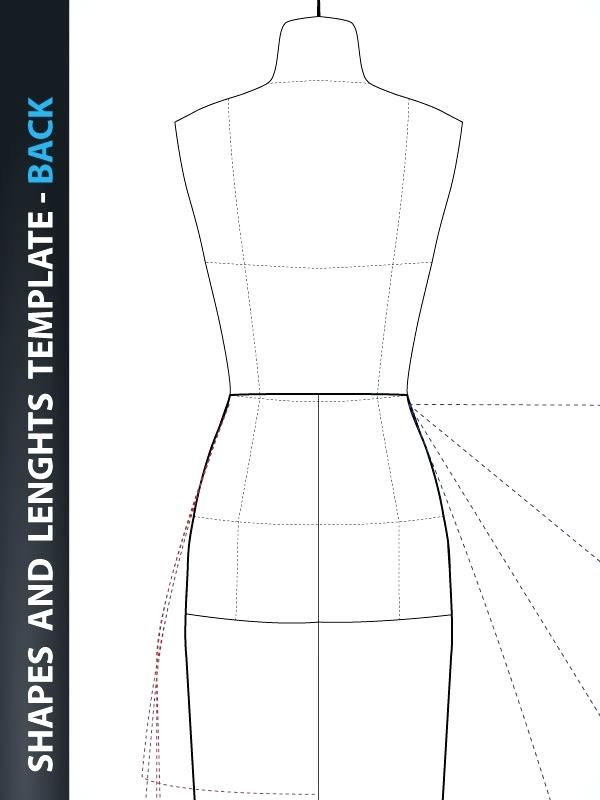 600x800 Fashion Drawing Template Mannequin Design Sketching Stencil Dress - Fashion Mannequin Sketch