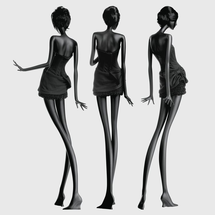 Fashion Mannequin Sketch at PaintingValley.com | Explore collection of ...