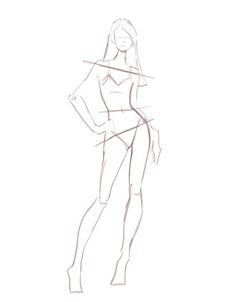 236x302 Collection Of Fashion Figure Drawing Poses High Quality - Fashion Model Figure Sketch