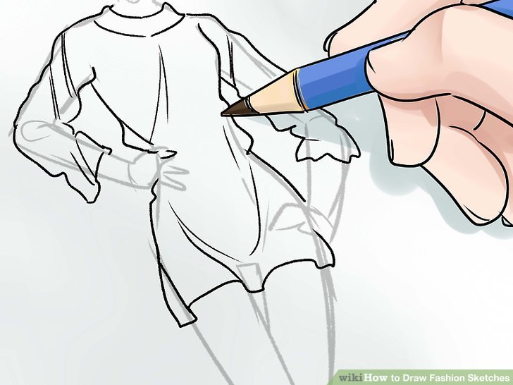 728x546 The Simplest Way To Draw Fashion Sketches - Fashion Model Figure Sketch