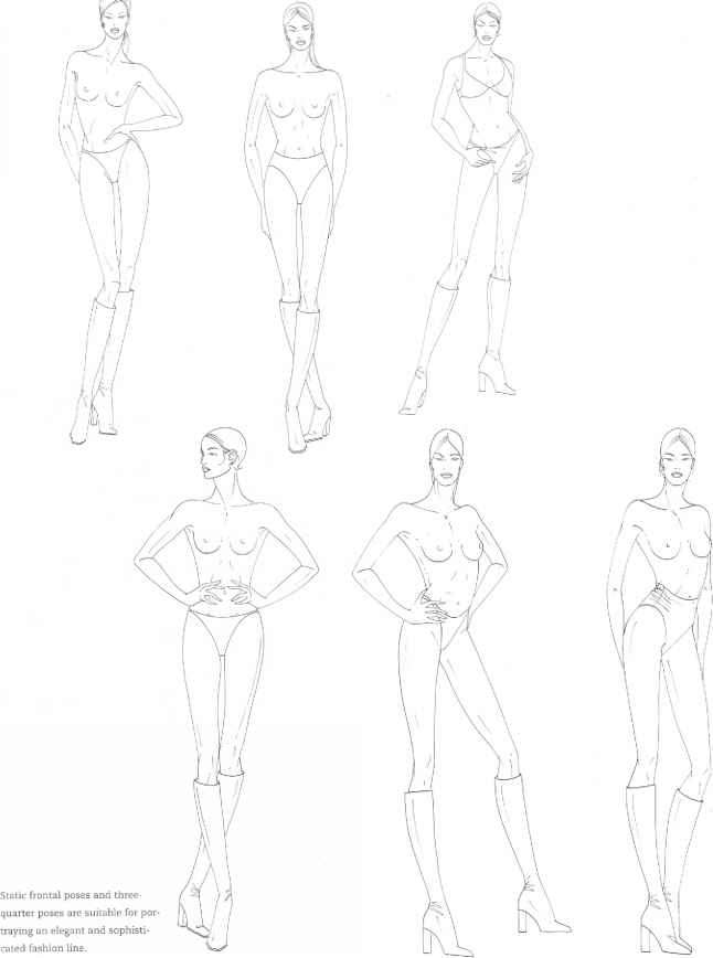646x868 Focus Techniques - Fashion Model Sketch