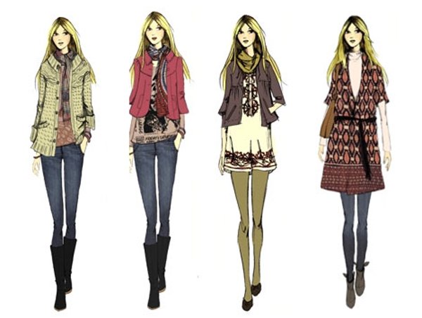 600x452 50 Amazing Fashion Sketches Art And Design - Fashion Model Sketch