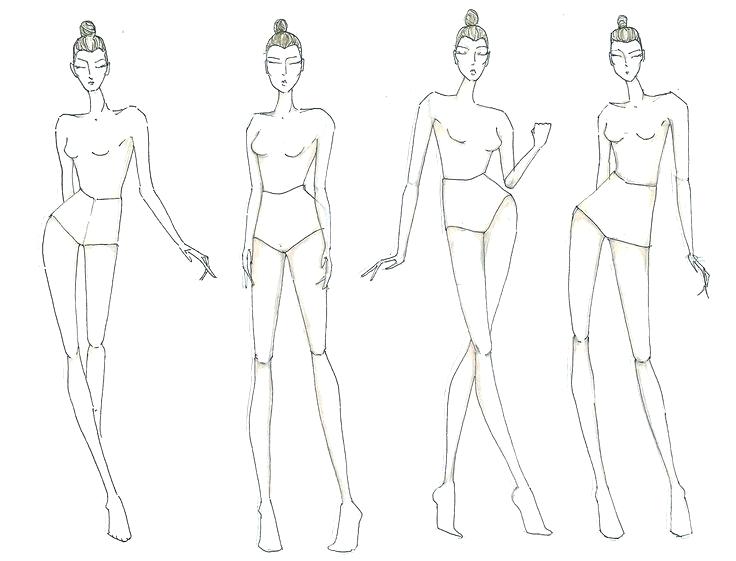 clothing model drawing