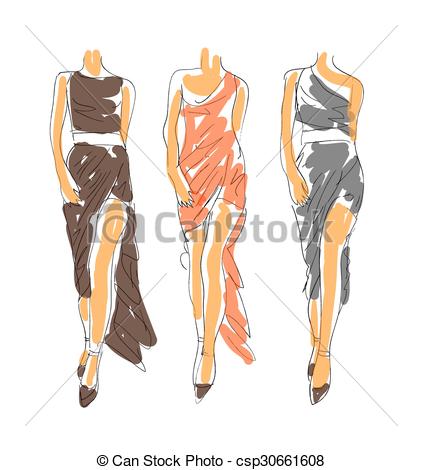 422x470 Fashion Sketch Poses. - Fashion Poses Sketch
