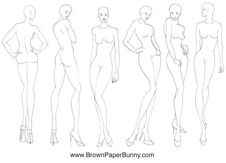 736x532 New Fashion Figure Templates Over Design Sketch Template Book New - Fashion Poses Sketch