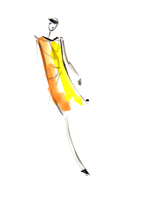 600x850 Live Runway Sketches From London Fashion Week Ss13 On Behance - Fashion Runway Sketches