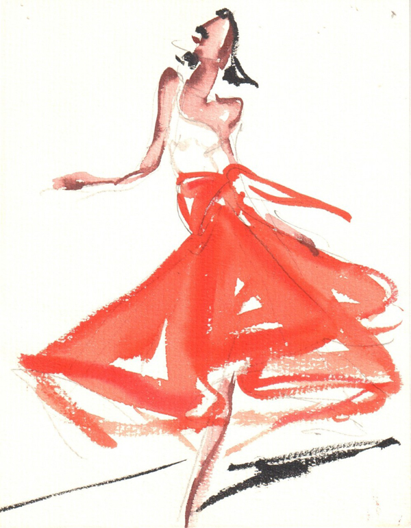 600x770 A Brief History Of Live Runway Sketching Final Fashion - Fashion Runway Sketches