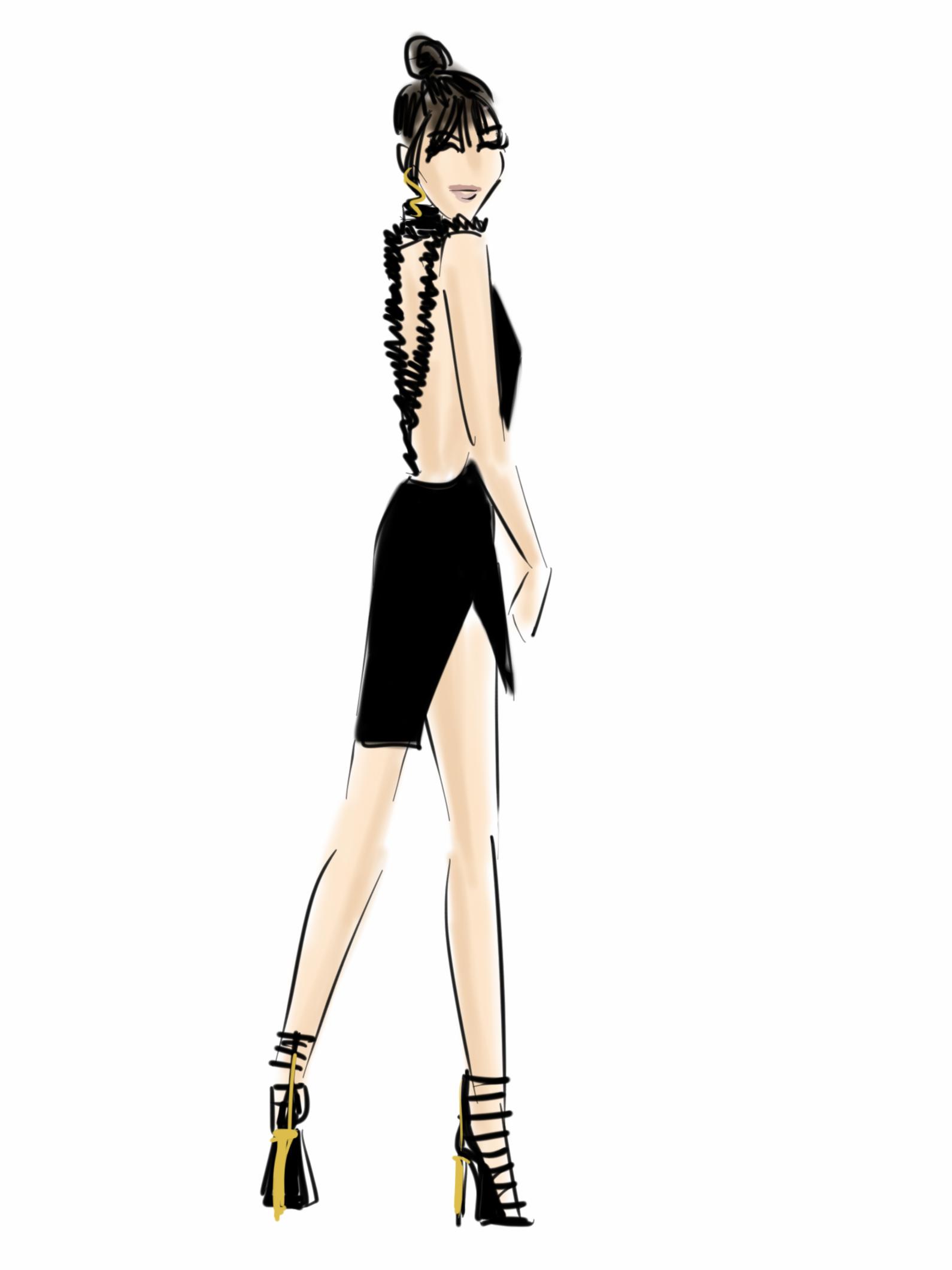 1590x2120 Chic Sketch Is The New App Turning Outfit Photos Into - Fashion Sketch App