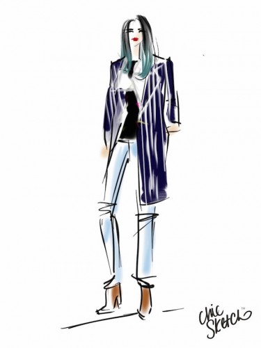 375x500 Cliche Press Coverage Fashion Illustration App Chic Sketch - Fashion Sketch App