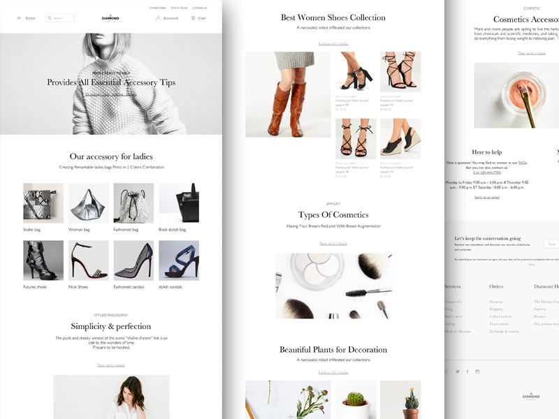 800x600 Fashion Website Wireframe Sketch Freebie - Fashion Sketch App