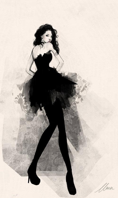 500x840 Fashion Sketch By ~claramcallister - Fashion Sketch Art