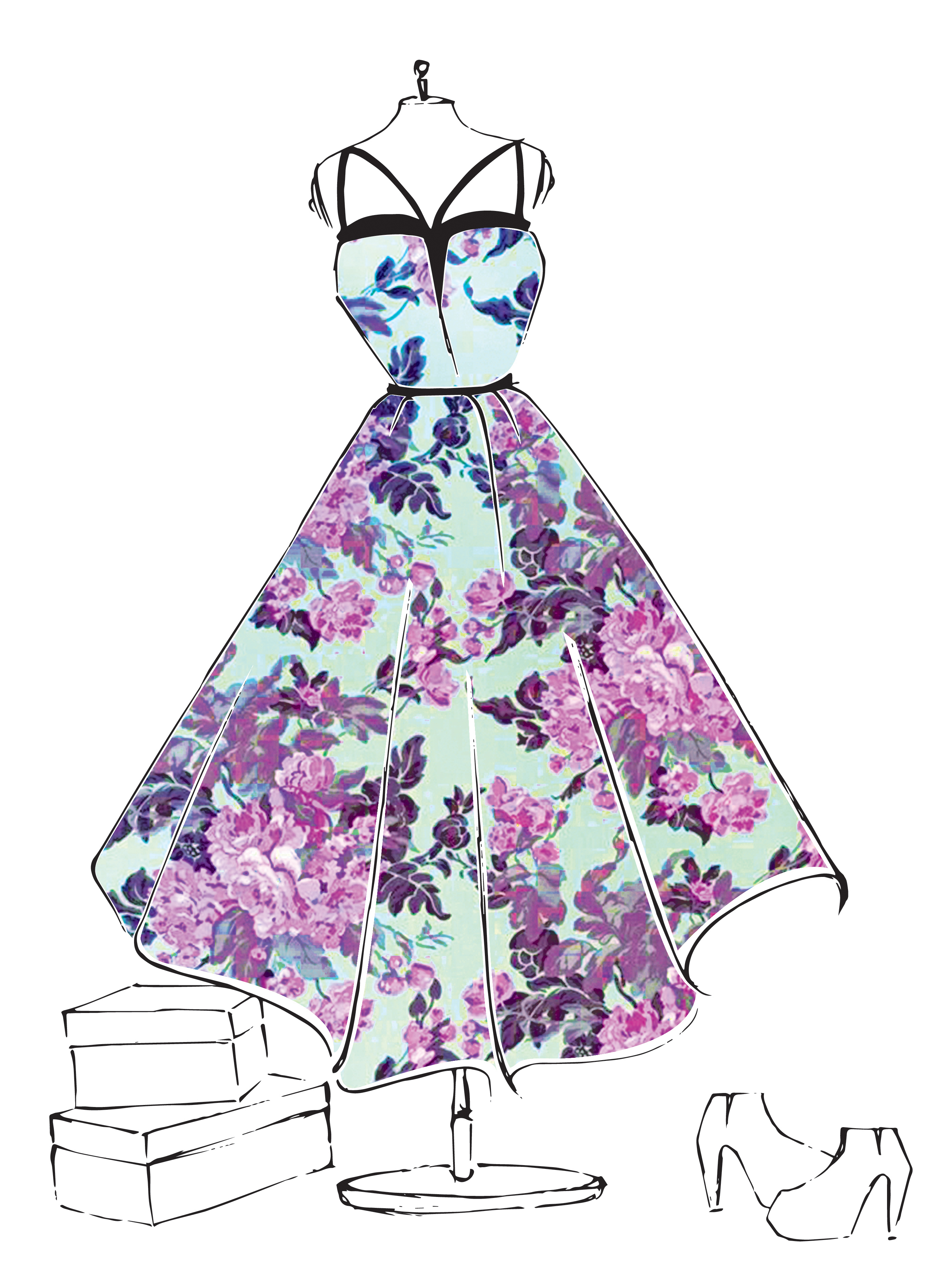 2784x3744 Fashion Sketch Art Wardrobe - Fashion Sketch Art