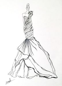 Fashion Sketch Artwork at PaintingValley.com | Explore collection of ...