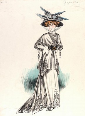 290x395 Fashion Drawing And Illustration In The 20th Century - Fashion Sketch Artwork